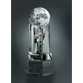 Fine Lead Crystal Endeavor Award w/ Marble Base